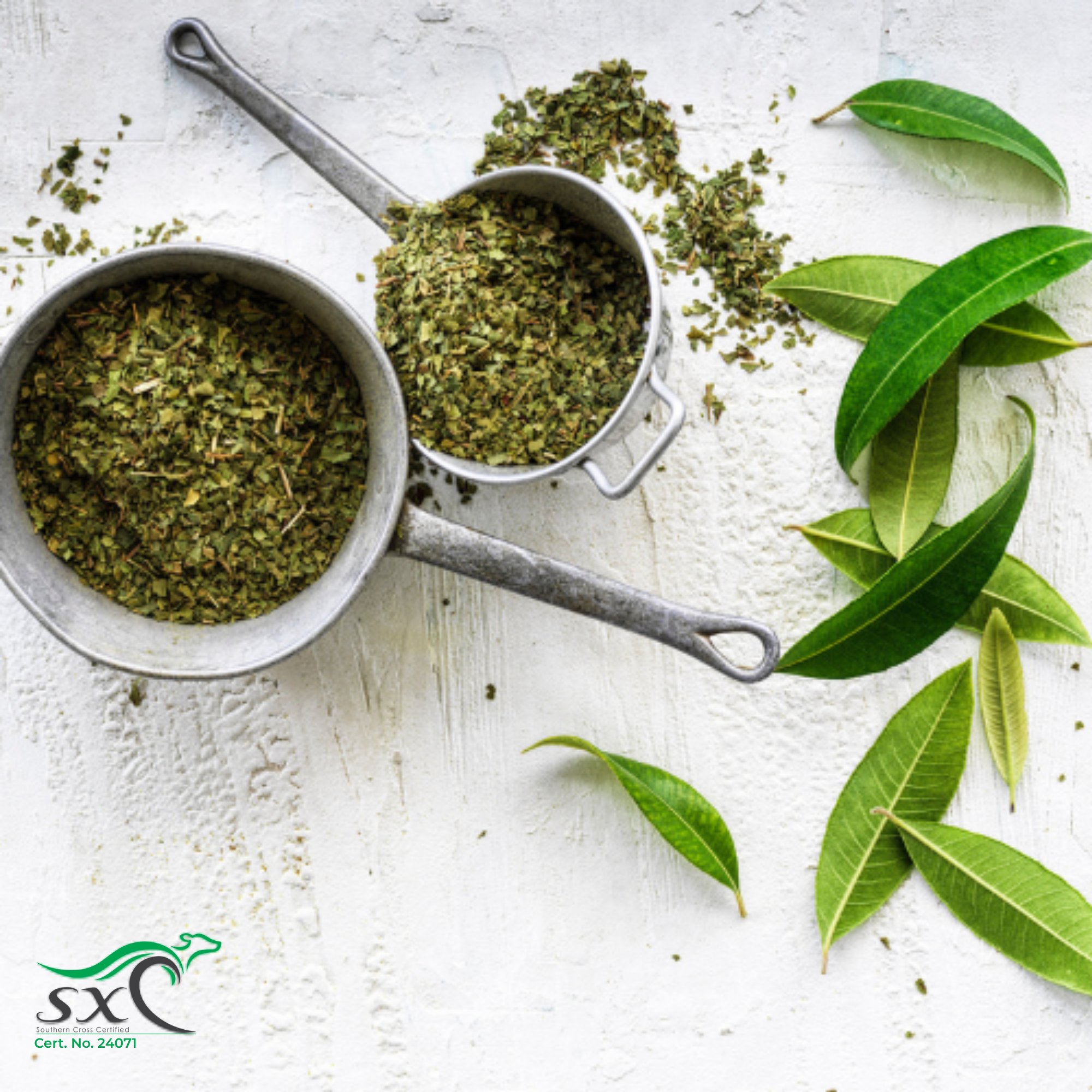 Coarse Cut - Organic Lemon Myrtle Dried Leaf