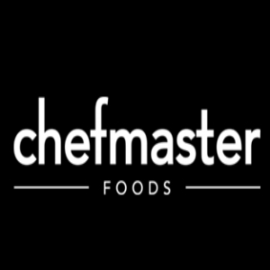 Logo of Chefmaster Foods on a black background
